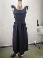 Vestido De Verano Para Mujer Corte A-line De Pierna Media Sin Espalda Con Cintura Definida Y Bolsillos Estilizado Con Flores - details 0