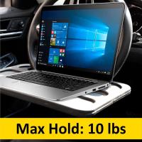 Exwrite del volante del Coche, Mesa del coche, bandeja del volante, esritorio de la computadora del volante, bandeja de comida del coche para la mayoría de los volantes del vehículo (Negro) - details 0