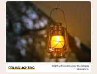 Lámpara De Camping Retro Con Luz De Decoración Y Aire De Campo Con 3 Modos De Iluminación Caballo Colgante LED Recargable Para Exterior - details 5