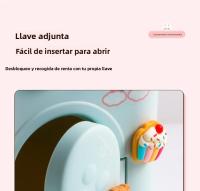 Caja De Ahorro Para Niños En Forma De Casa Capacidad Grande Plástico Creativo Dibujos Animados Caja De Dinero Pequeña Para Niños - details 11