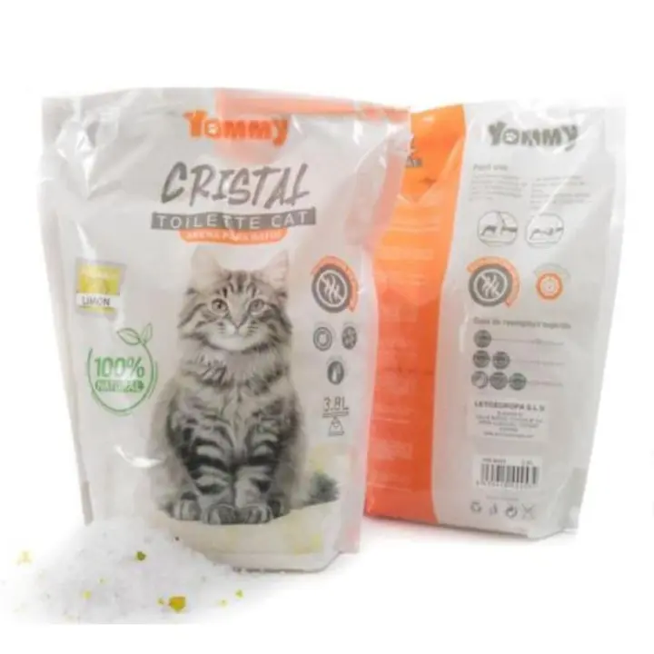 Arena de Sílice para Gatos -3.8L - Alta Absorción, Biodegradable y Cómoda - Fragancias: Original, Lavanda, Mar y Limón - 1