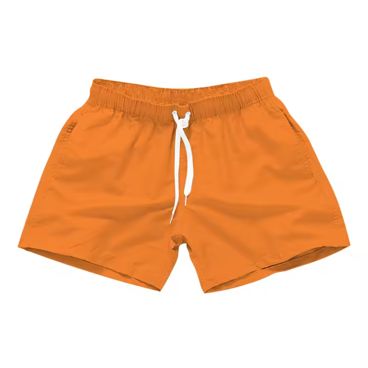 Shorts De Natación Para Hombres Con Cintura Elástica Y Cordón Diseño Rápido Secado Deportivo Shorts De Playa Casual Diario Streetwear - 1