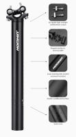 HOMHIN Poste De Silla De Bicicleta De Aluminio Aleación 25.4 27.2 31.6mm MTB Montaña Carretera 300/350 Piezas Para Tubo De Silla - details 3