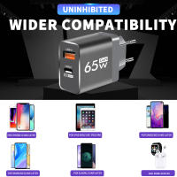 Cargador Rápido 65W GaN PD USB C Adaptador De Carga Para iPhone 15 14 pro Max Xiaomi 14 Samsung Huawei Redmi Cargador De Pared Para Teléfonos Móviles - details 3