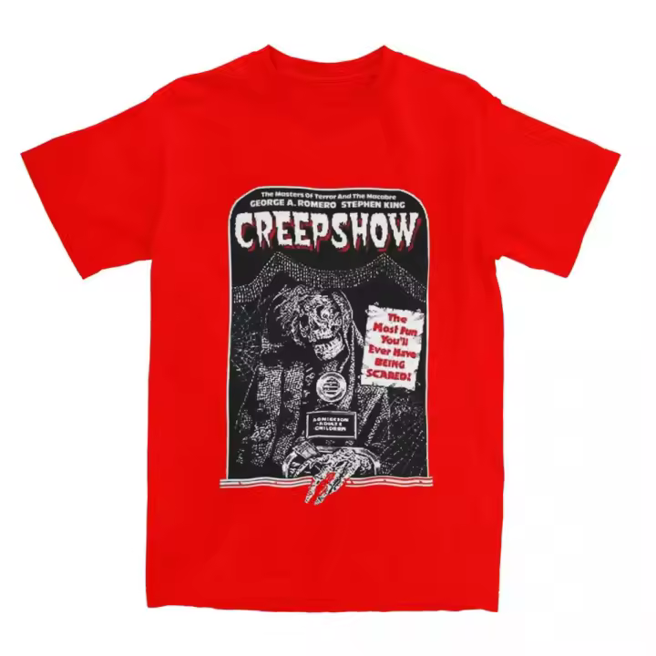 Camiseta Vintage De Verano Para Hombres Y Mujeres Con Diseño De Entrada Al Horror En Halloween Camiseta De Algodón Transpirable Y Ligera Para Compras - 1