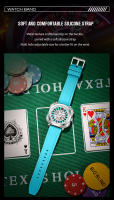 Reloj De Pulsera Para Hombre VA VA VOOM 2025 Estilo Deportivo Original Silicona Nocturno Luz Cuadrado Regalo Resistente Al Agua Y Shock - details 7