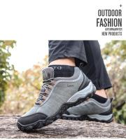 Zapatos De Senderismo HUMTTO Para Hombres Diseñador Lujo Invierno Trekk Ing Escalada Suela De Goma Transpirables Talla True Fit Material Superior Cuero Spandex Suela EVA Lining De Algodón - details 6