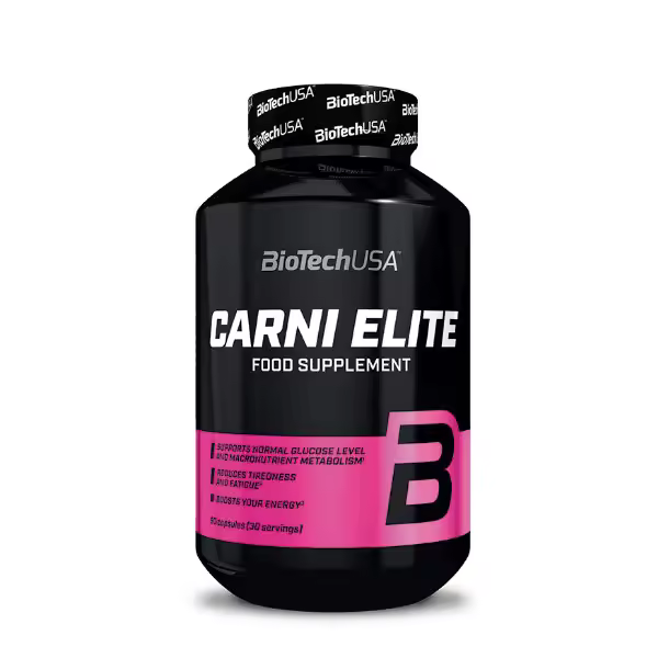 Biotech USA Carni Elite - Suplemento de L-Carnitina - 90 cápsulas - Ayuda a quemar grasas - Encapsulado - Mejora el rendimiento deportivo - Promueve la salud metabólica. - 1