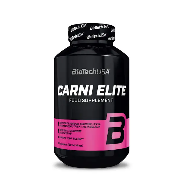 Biotech USA Carni Elite - Suplemento de L-Carnitina - 90 cápsulas - Ayuda a quemar grasas - Encapsulado - Mejora el rendimiento deportivo - Promueve la salud metabólica. - 1