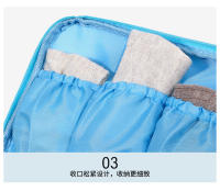 Bolsa de viaje para guardar calcetines y ropa interior, estilo pintura al óleo, con dibujos animados, portátil, para guardar ropa interior y sujetadores. - details 13