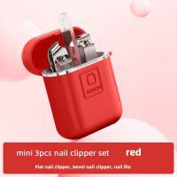 Mini Conjunto De 3 Piezas De Tijeras Para Uñas De Alta Calidad Con Lijador Portátil Kit De Pedicura Herramienta De Cortauñas Y Lijador - details 6