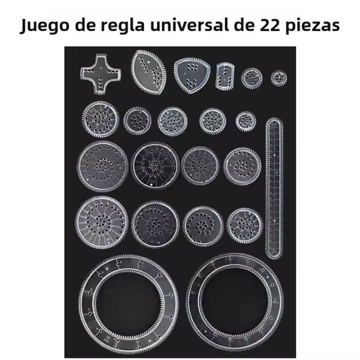 Juego De Dibujo DIY Interlocking Gear Spirograph Diseño Papel De Borrado Mágico Creativo Juguete Educativo Para Niños - 1