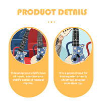 Ukelele Para Niños Instrumento Musical Educativo Juguetes De Guitarra Modelos De Instrumentos Musicales Regalo Temprano - details 1