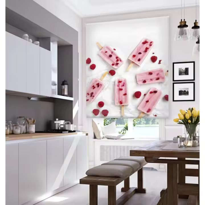 HAPPYSTOR  Estor Enrollable Traslúcido Estampado Digital Cocina HSCC58010 - 1