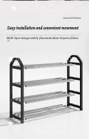 Estante De Zapatos CC De 4 Capas Plástico Para Armado Creativo Para Hogar Y Dormitorio Almacenamiento En Puerta Componentes De Armario De Zapatos Organizador De Espacio - details 10