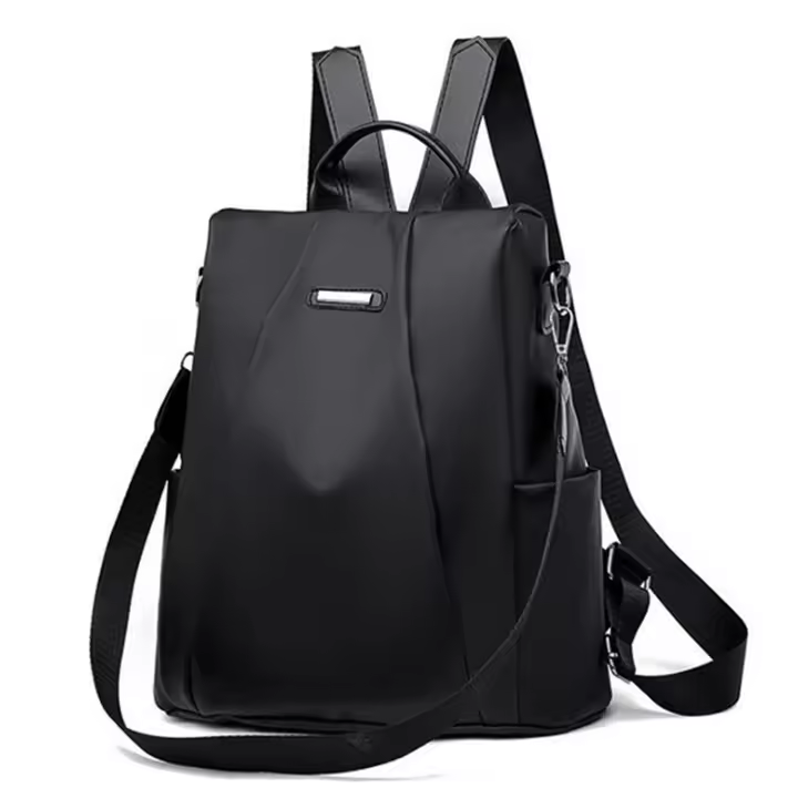 Mochila Casual Para Mujer 2023 Nylon Sólido Bolsa Escolar Moda Con Correa Desmontable Bolsa De Hombro Estilo Preppy - 1