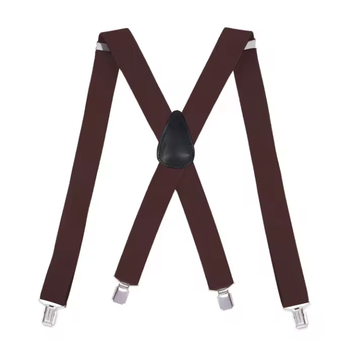 Tirantes Para Caballero,Tirantes Elásticos Hombre,Tirantes para Caballero con 4 Clips Tirantes en Forma X Elásticos,Tirantes - 1