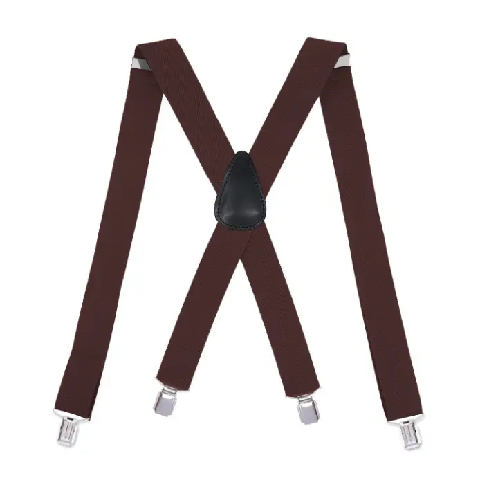 Tirantes Para Caballero,Tirantes Elásticos Hombre,Tirantes para Caballero con 4 Clips Tirantes en Forma X Elásticos,Tirantes - 1