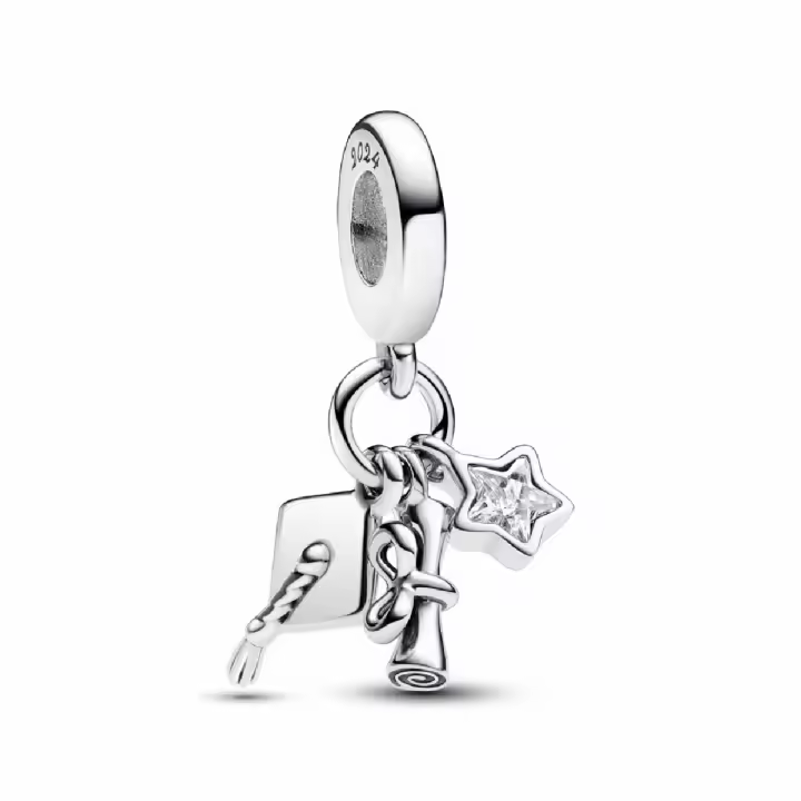 Charm colgante Pandora Triple de Graduacion - 1