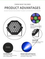 Resaltadores LED RGB Multicolor Con Posibilidad De Ajuste De Brillo Lámparas De Techo Para Ambiente Hogar Fiesta Boda Festivales Escenario Instalación En Foyer Material Aluminio Certificación CE CCC ROHS Garantía 1 Año - details 8
