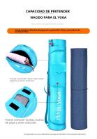 Manta De Yoga Deportiva Fitness Con Bolsa Impermeable Multifuncional Y Gran Capacidad De Almacenamiento Porta-Manta De Yoga - details 1