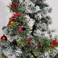 Guirnalda De Navidad Con Bayas Rojas Y Conos De Pino Adorno Decorativo Para Fiesta Bodas Y Estufa Regalo De Artesanía Artificial - details 12