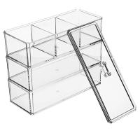 Caja De Almacenamiento Para Maquillaje Organizador Acrílico Transparente Para Esponjas Y Algodón Suave Organizador De Escritorio Para Cosméticos - details 10