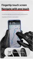 Guantes De Motocicleta De Cuero Ganso Para Hombres Y Mujeres Retro a Prueba De Agua Para Primavera Verano Motocross Carreras En La Calle - details 6