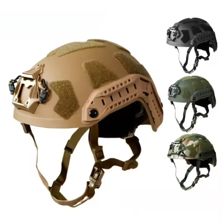 Casco Táctico De Dos Capas Alta Corte Con Tapa De Ajuste Rápido Y Knob Velcro Para Ciclismo Y Protección Esportiva Equipamiento Unisex Tamaño 52-62cm - 1