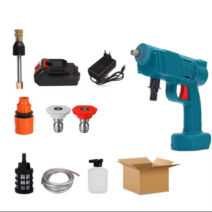 1000W Cordless High Pressure Car Wash Washer Gun Foam Generator Water Gun Spray Cleaner Car Washing Machine For Makita 18V Battery - 1
