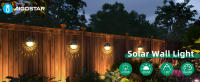 Aigostar Luces Solares Exteriores de Jardín,2700K Luz cálida,Apliques Exteriores Solares,IP44 Impermeables Luz Solar Exterior para Jardin Valla Porche Pared Patio,Lampara Solar Exterior,4 Piezas - details 0