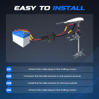 Conector De Motor De Arrastre 12V-24V 10 Cables Compatible Con Minn Kota Socket De Conexión Rápida Para Motor De Barco - details 4