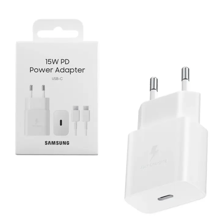 CARGADOR RÁPIDO SAMSUNG EP-T1510 CON CABLE USB-C - 15W - 1