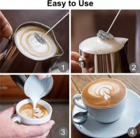 Espumador de leche Espumador de café de Mano Eléctrica recargable por USB para Latte Cappuccino Chocolate Caliente - details 5