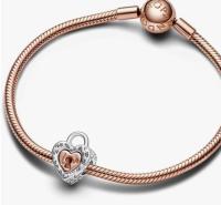 PANDORA Moments en Plata esterlina con Baño de dos tonos (only Colgante, Cadena no incluida) - details 23