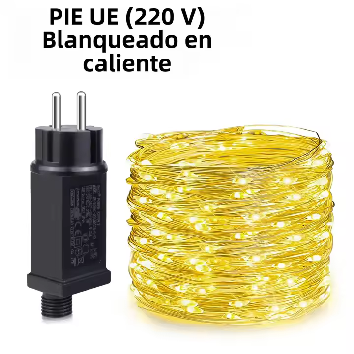 Cadenas De Luces LED 50M 500LED Impermeables Para Bodas Y Decoración De Navidad Con Cable De Cobre Luz De Puerta Colgante 220V 110V EU US Plug - 1