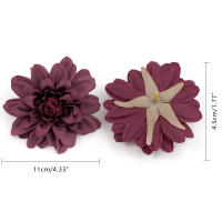 1/3/5Pcs Flores Artificiales De Seda Rosa Gran Tamaño Para Decoración De Hogar Bodas Accesorios De Coronas De Novia - details 5