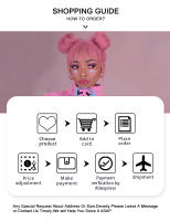 Pelucas Sintéticas De Encaje Frontal CurlyCoo Para Mujeres Negras Cortas Enredadas Bob Ombre Onda Natural Peluca De Cosplay - details 21