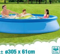 Piscina hinchable, Piscina redonda, Ø305x61 cm, capacidad 3.077 L, easy set, jardín verano hogar - details 2
