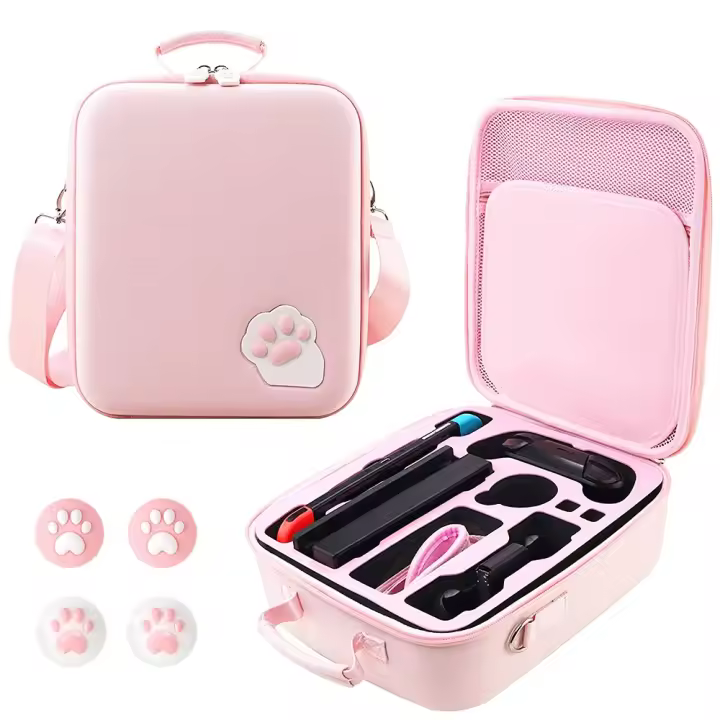 Bolsa De Viaje Grande Y Dura Para Consola De Juego Nintendo Switch OLED De MINISO Con Almacenamiento Para Controladores Accesorios De Juego - 1