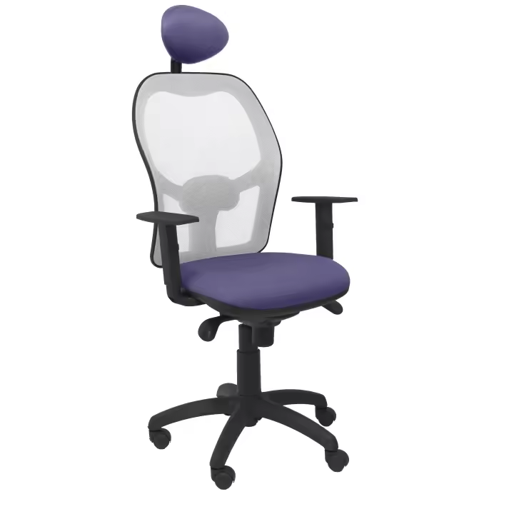 Silla de Oficina Ergonómica Piqueras Y Crespo con Cabecero Fijo y Malla Transpirable - 1