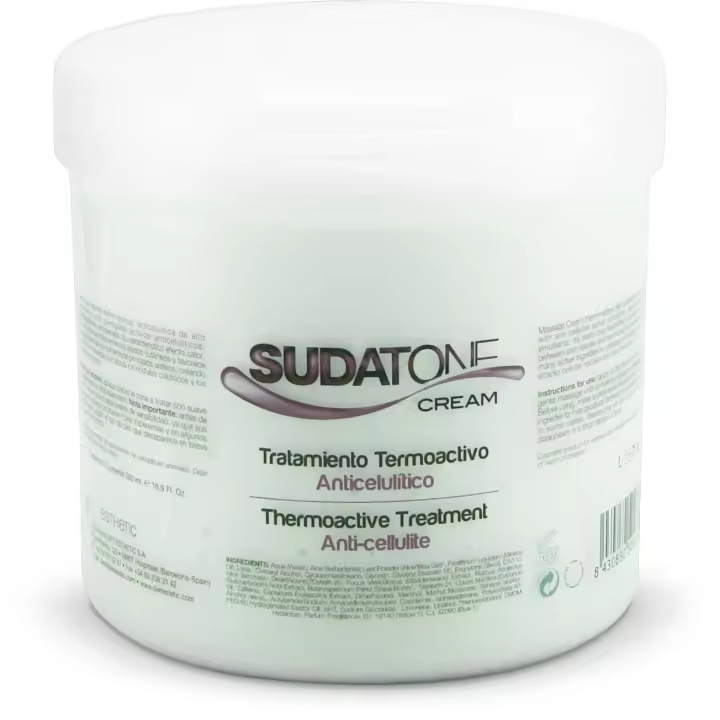 Tratamiento Térmico Anticelulítico en Crema 500ml. Trata la Celulitis, Obesidad Localizada o Generalizada. Sensación de calor, Sudatone Crema  Diet Esthetic - 1