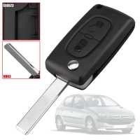 Ociodual Mando Llave Funda Carcasa CE0523 HU83 Key Case para Peugeot 206 207 306 307 308 407 607 806, Citroen C2 C3 C4 C5 C6 - details 4