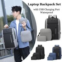 Mochila De Viaje Para Portátil Con Puerto USB Impermeable De Tela Oxford Negocios Mochila Estudiantil Para Portátil De 15.6 Pulgadas - details 0