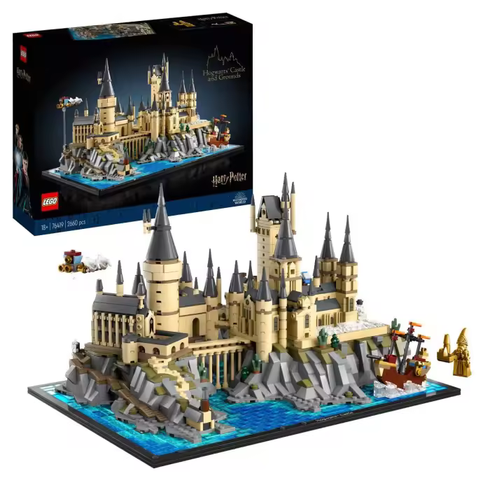 Set de construcción LEGO Harry Potter 76419 Castillo y Terrenos de Hogwarts; idea de regalo para fans adultos (2660 piezas) - 1