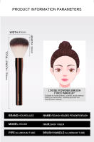 Cepillo De Maquillaje Hourglass No.1 Cabeza Redonda De Polvo Fibra Suave Y Amigable Con La Piel Diseño De Moda Cepillo Facial Individual - details 2