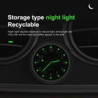 Reloj De Coche Portátil Y Miniatura Decorativo Para Interior Del Coche Luminoso Analógico Adorno De Reloj Para Automóviles - details 5