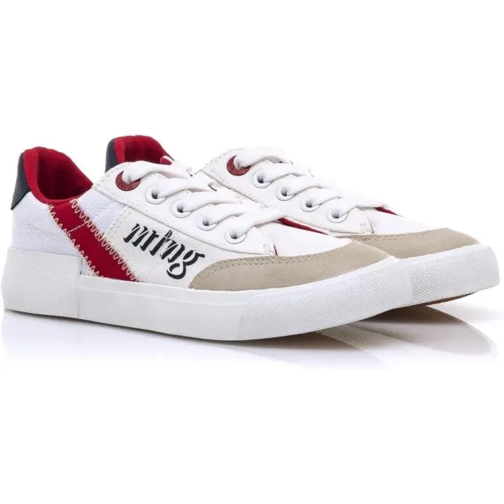 Zapatillas de lona Mtng para niños - Bonita combinación de colores blanco, rojo, beige y azul - 1