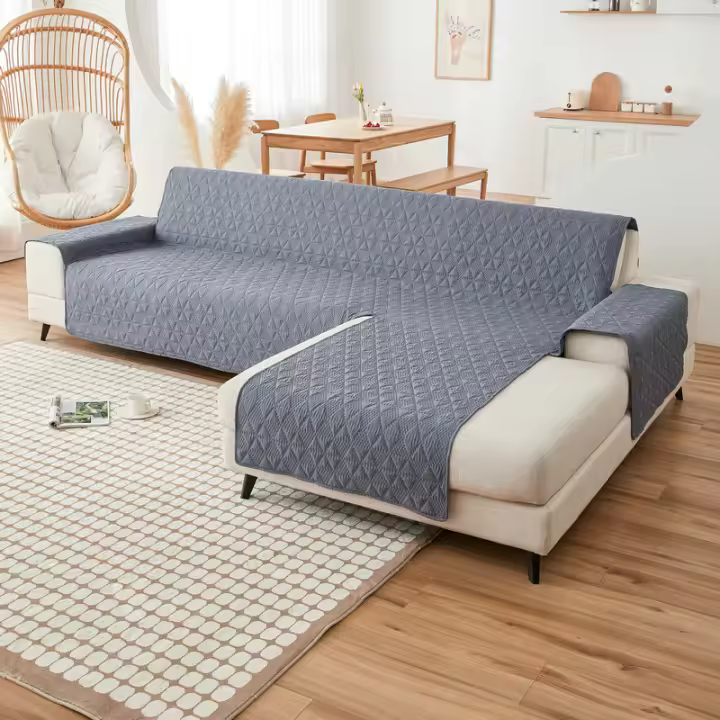 Juego de fundas de sofá seccionalesde doble cara en forma de L, Fundas protectoras para sofás, sofás, muebles seccionales1, si se aplica en Funda para Chaise Longue en el lado de la Izquierda y Funda para Chaise Longue en el lado de - 1