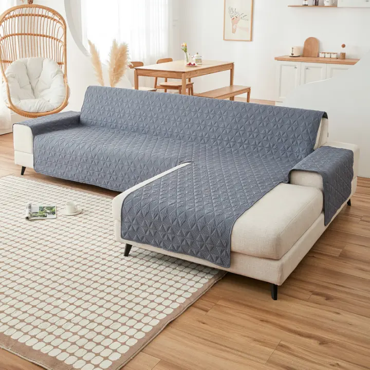 Juego de fundas de sofá seccionalesde doble cara en forma de L, Fundas protectoras para sofás, sofás, muebles seccionales1, si se aplica en Funda para Chaise Longue en el lado de la Izquierda y Funda para Chaise Longue en el lado de - 1